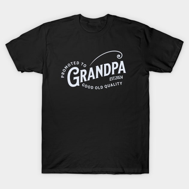 Promoted to Grandpa 2024 T-Shirt by Norse Magic